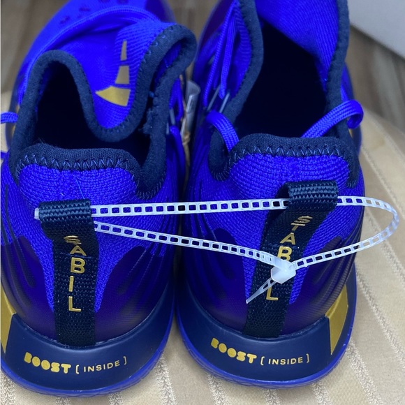 Adidas Stable Next generation Size 12 Colors Royal Blue Gold & Black - Picture 2 of 4